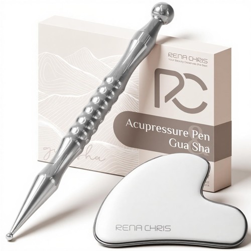Stainless steel gua sha - steel,